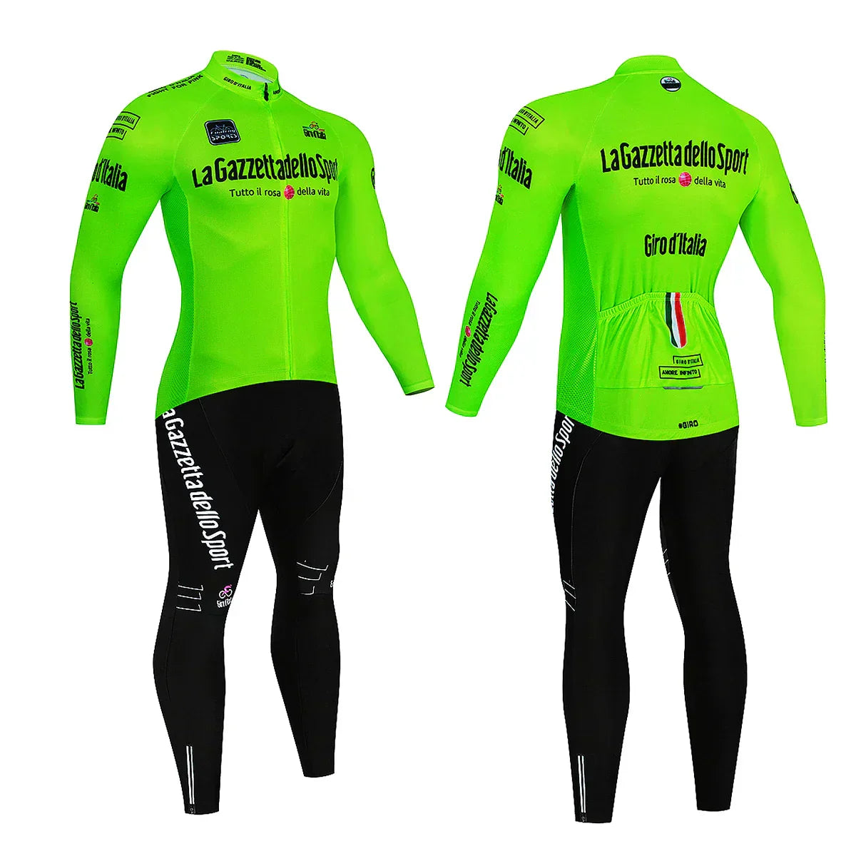 Giro d'Italia - Long-Sleeve Professional Cycling Set