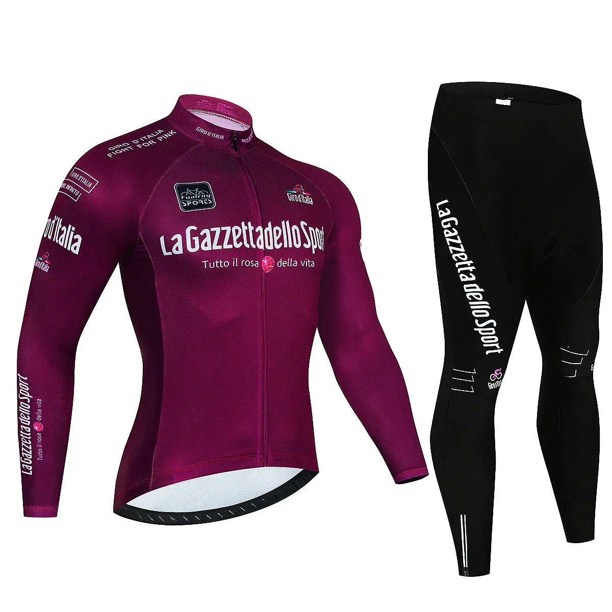 Giro d'Italia - Long-Sleeve Professional Cycling Set