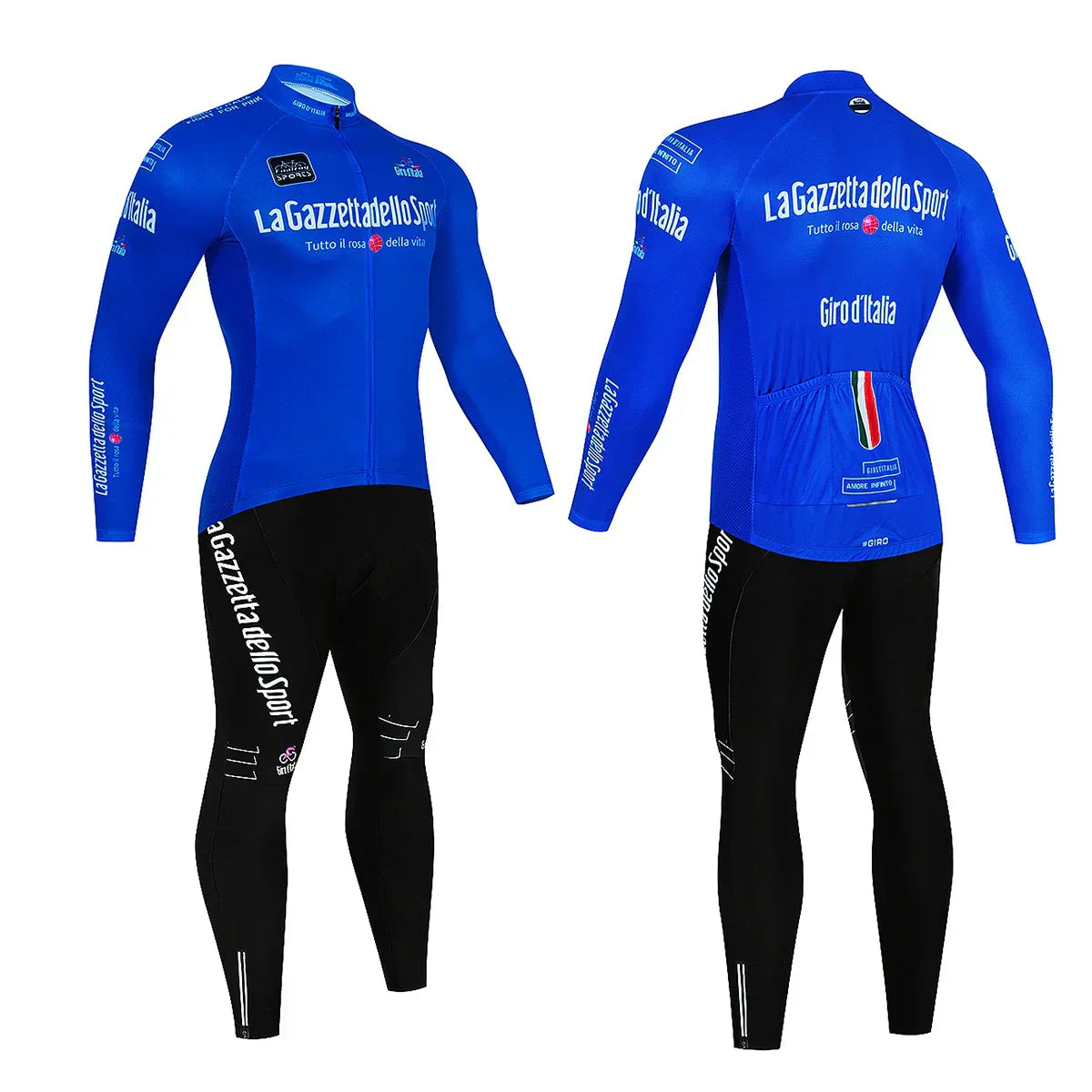 Giro d'Italia - Long-Sleeve Professional Cycling Set