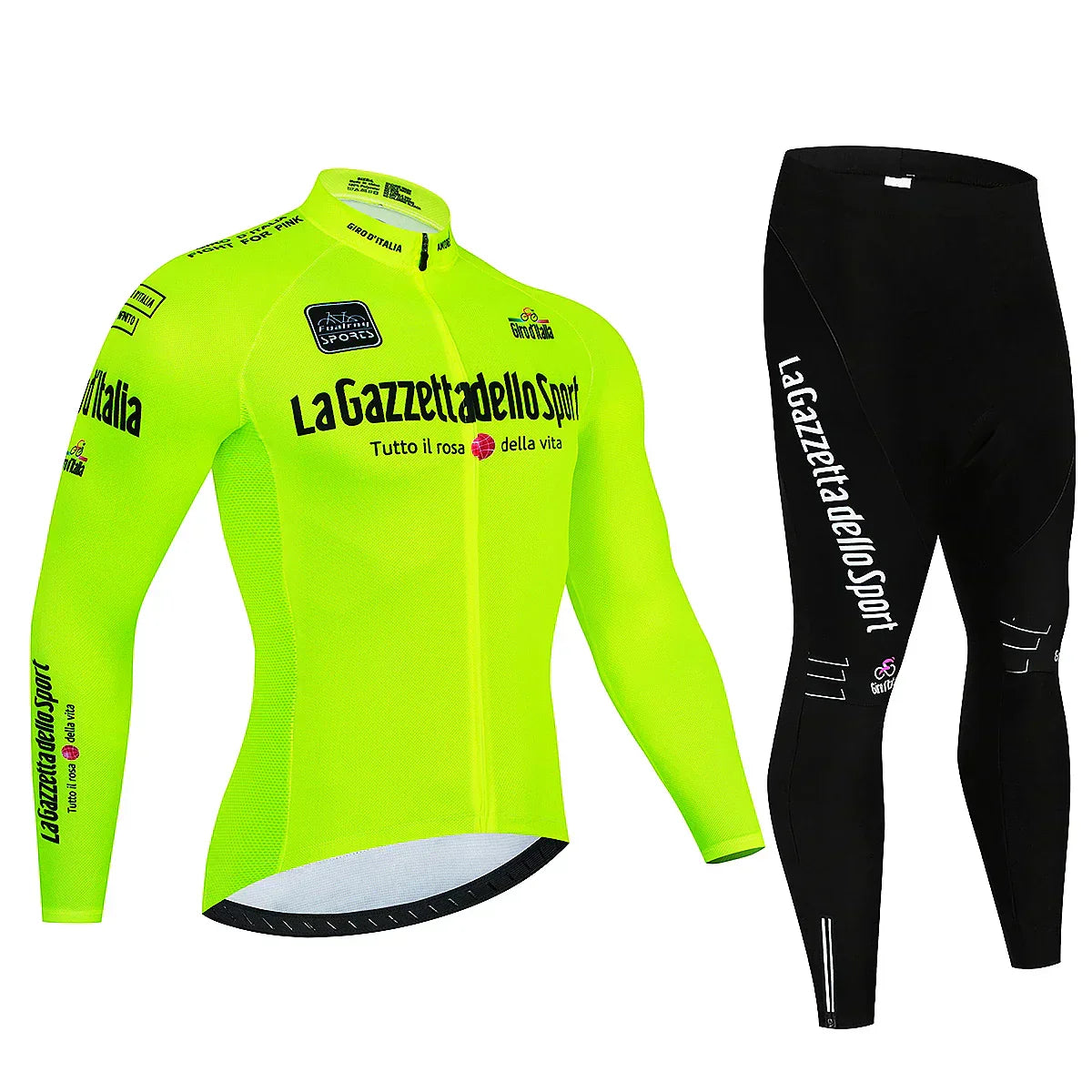 Giro d'Italia - Long-Sleeve Professional Cycling Set