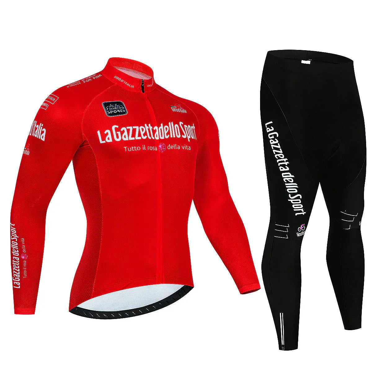 Giro d'Italia - Long-Sleeve Professional Cycling Set